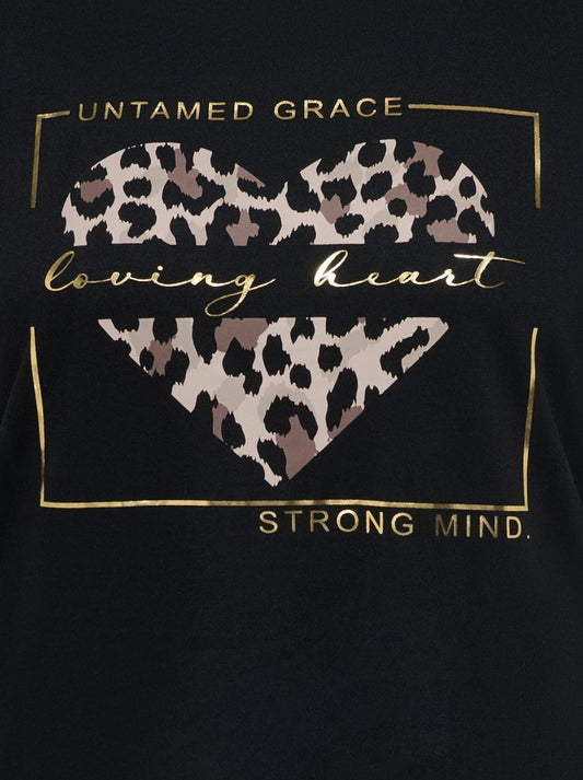 CarNiko - T-Shirt Med Print - Sort