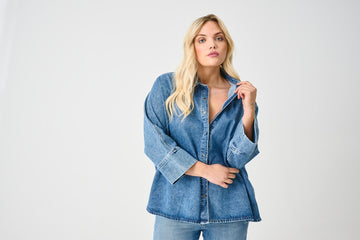 CARGRACE 3/4 DENIMSKJORTE TAI NOOS
