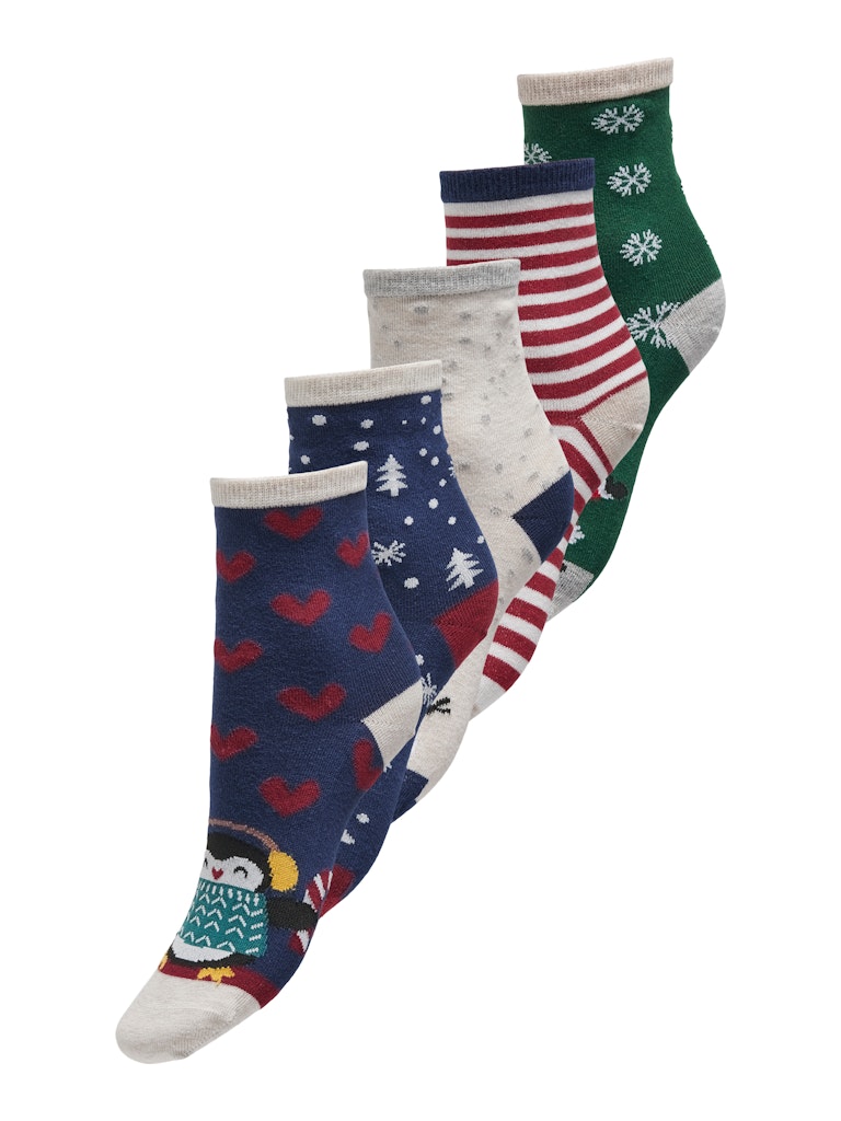 ONLCHRISTMAS 5-PACK SOCKS IN A BOX