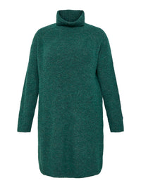 PCELLEN LS HIGH NECK KNIT DRESS