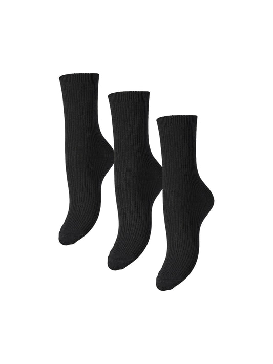 PCMARTA - 3 Par Sorte Strømper