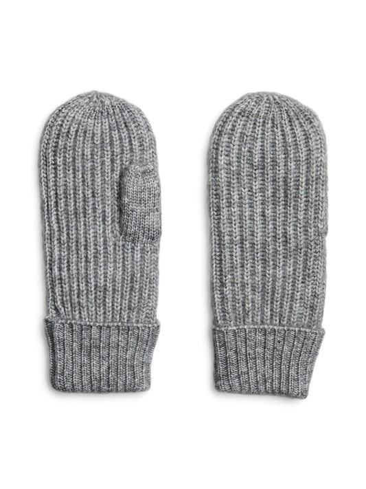 PCMILLA - Grå Strik Vanter