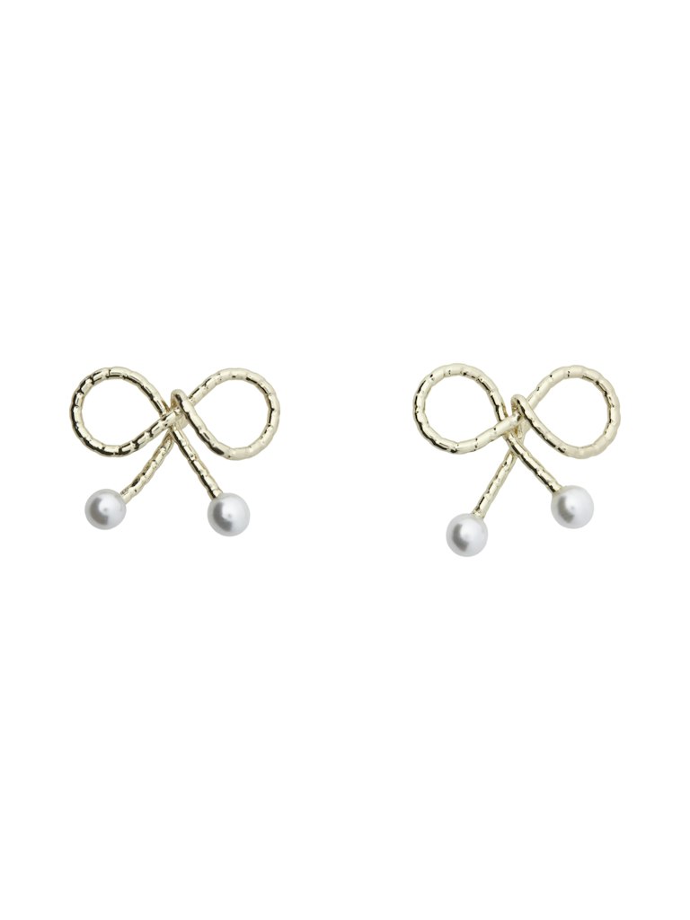 PCMILANA J BOW EARRINGS