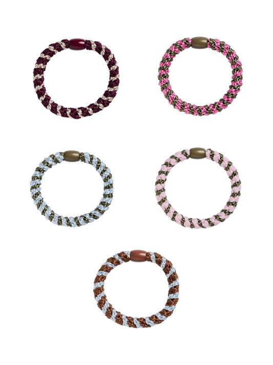 PCJASMINA - 5 Pak Hårbånd Sphagnum Multi