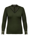 CarTilde - Blonde Bluse - Grøn