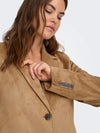 CarTulip - Blazer i Ruskind Look
