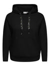 CarScarlett - Hoodie med Rhinsten
