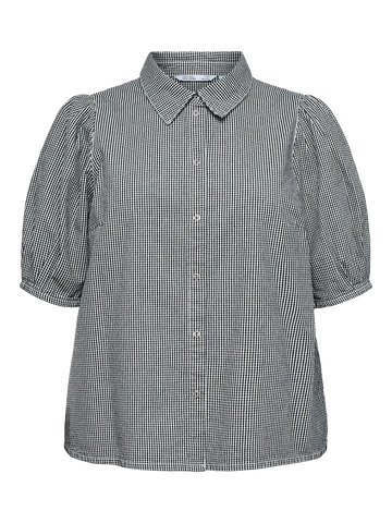 VmcCeira - 2/4 Gingham Denim Skjorte