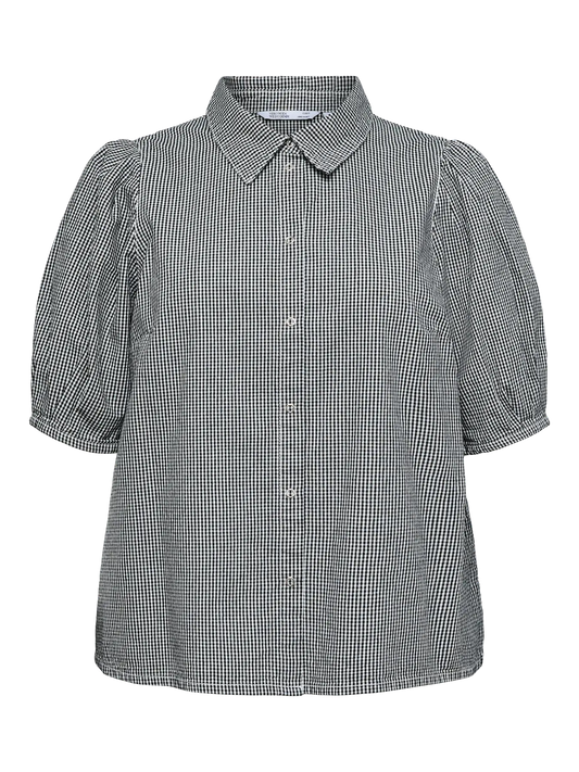 VmcCeira - 2/4 Gingham Denim Skjorte