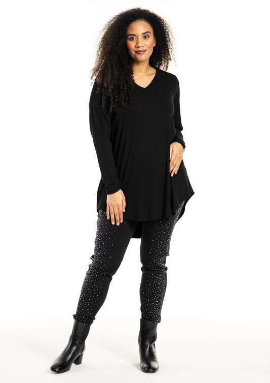 StBerit - Bluse med V-hals FJ