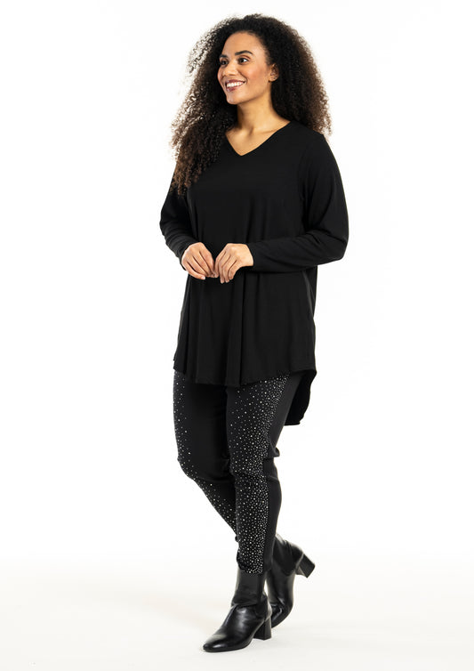 StBerit - Bluse med V-hals FJ