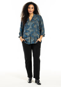 StFeodora Blouse with Smock Neck