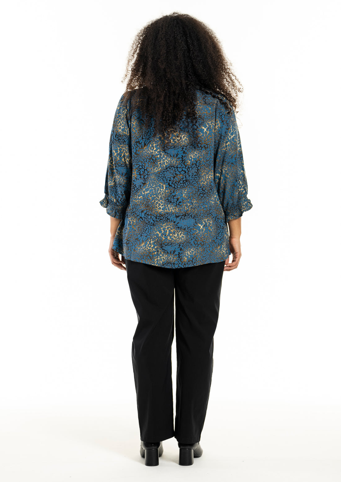 StFeodora Blouse with Smock Neck