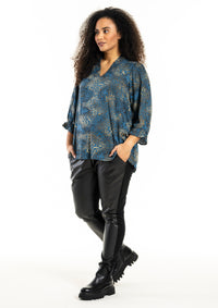 StFeodora Blouse with Smock Neck