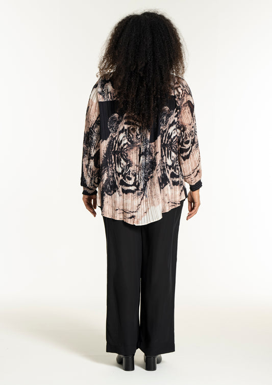 StNorah - Skjorte i plisséstof