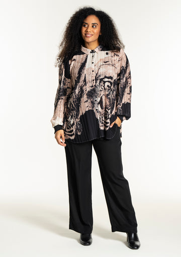 StNorah - Skjorte i plisséstof