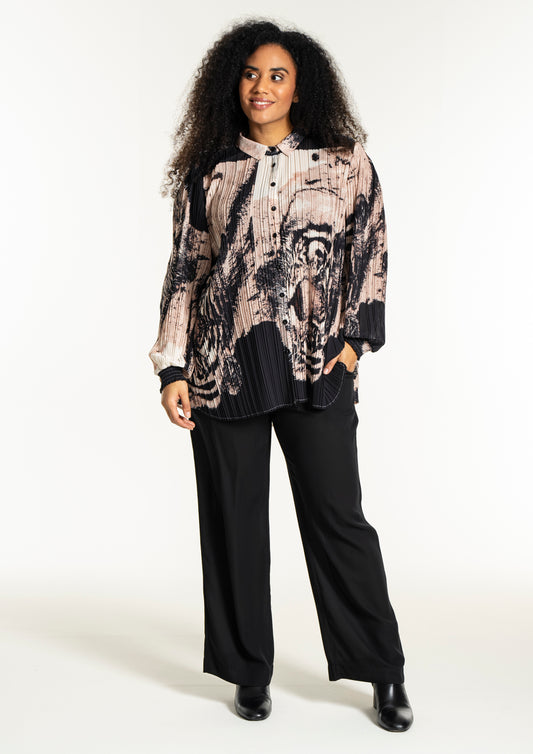 StNorah - Skjorte i plisséstof