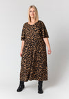 StChrista - Maxikjole med Leopardprint