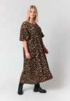StChrista - Maxikjole med Leopardprint