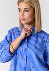 StEmilie -Stribet Skjorte med Broderi    BEHOLDNING ?