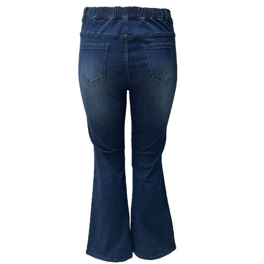 StCeleste - Bootcut Jeans med Ringdetaljer