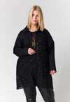 StAislyn - Cardigan med Blondedetaljer