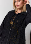 StAislyn - Cardigan med Blondedetaljer