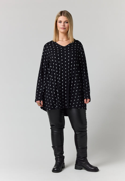 StBerit - Bluse med Små Blomster