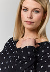 StBerit - Bluse med Små Blomster