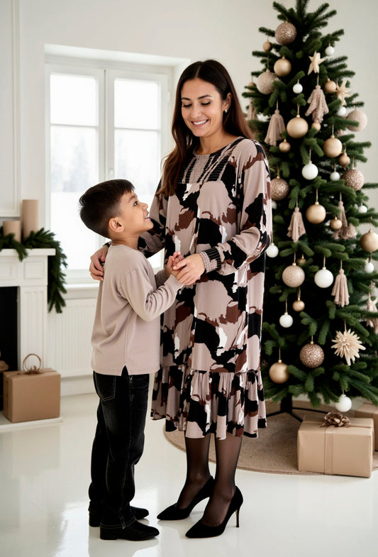 CpTALISSA - Mønstret Kjole