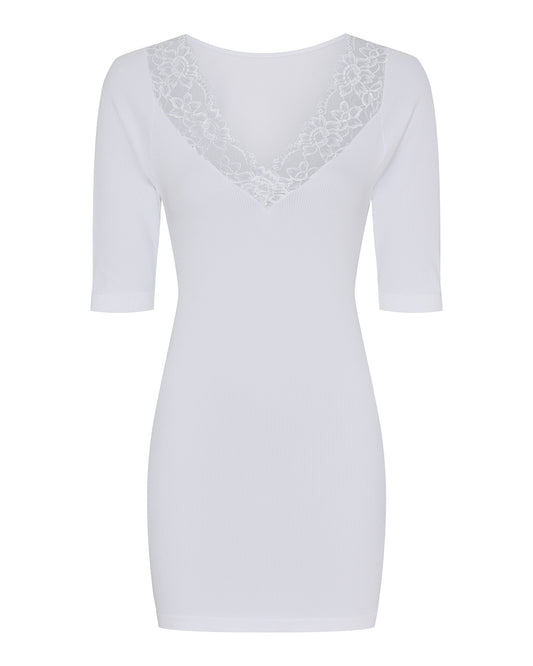 TsBelen Rib - Lang Rib Top med Blonde