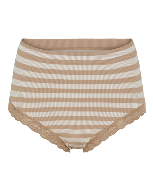 TsISA - Stribet Rib Midi Panties