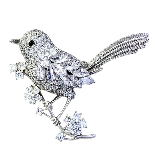 TsBird Tail - Gullbelagt brosje