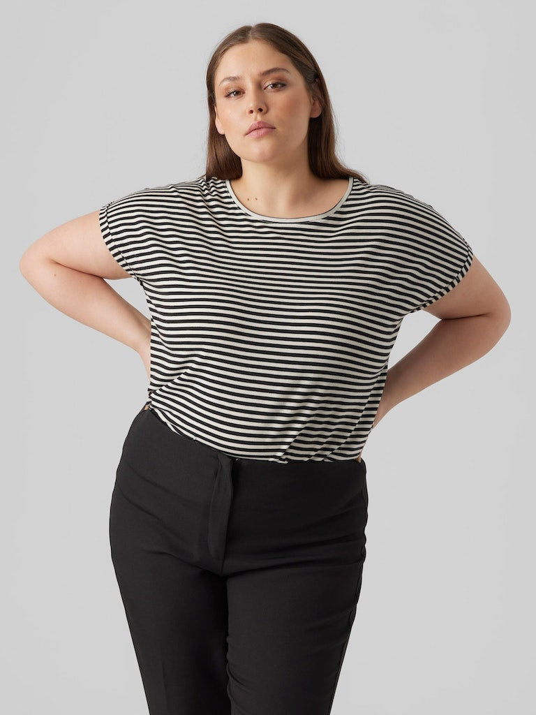 VMAYA PLAIN SS TOP STRIPE GA NOOS CURVE