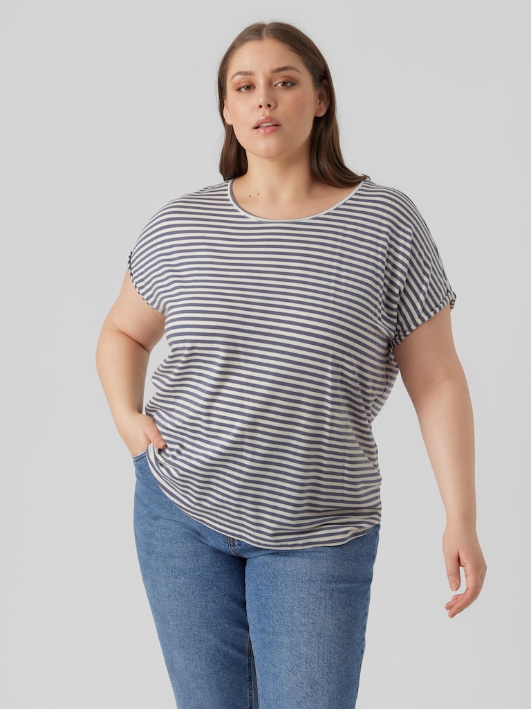 VMAYA PLAIN SS TOP STRIPE GA NOOS CURVE