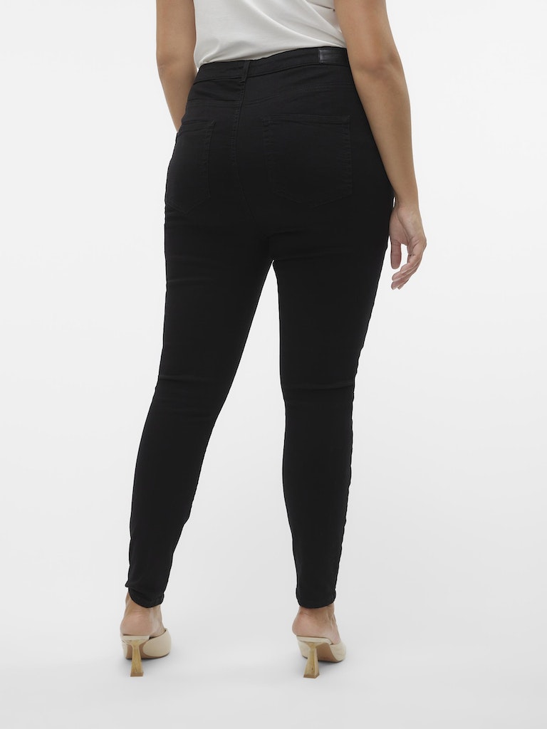 VMSANDRA SHR SKINNY JEANS BLACK