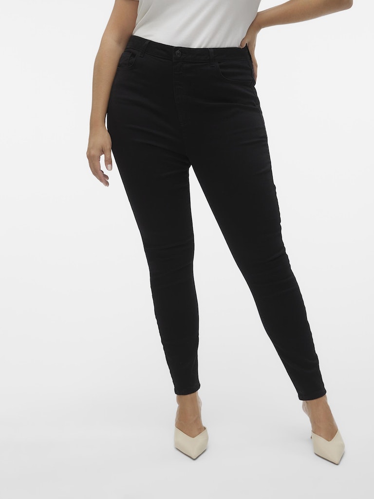 VMSANDRA SHR SKINNY JEANS BLACK