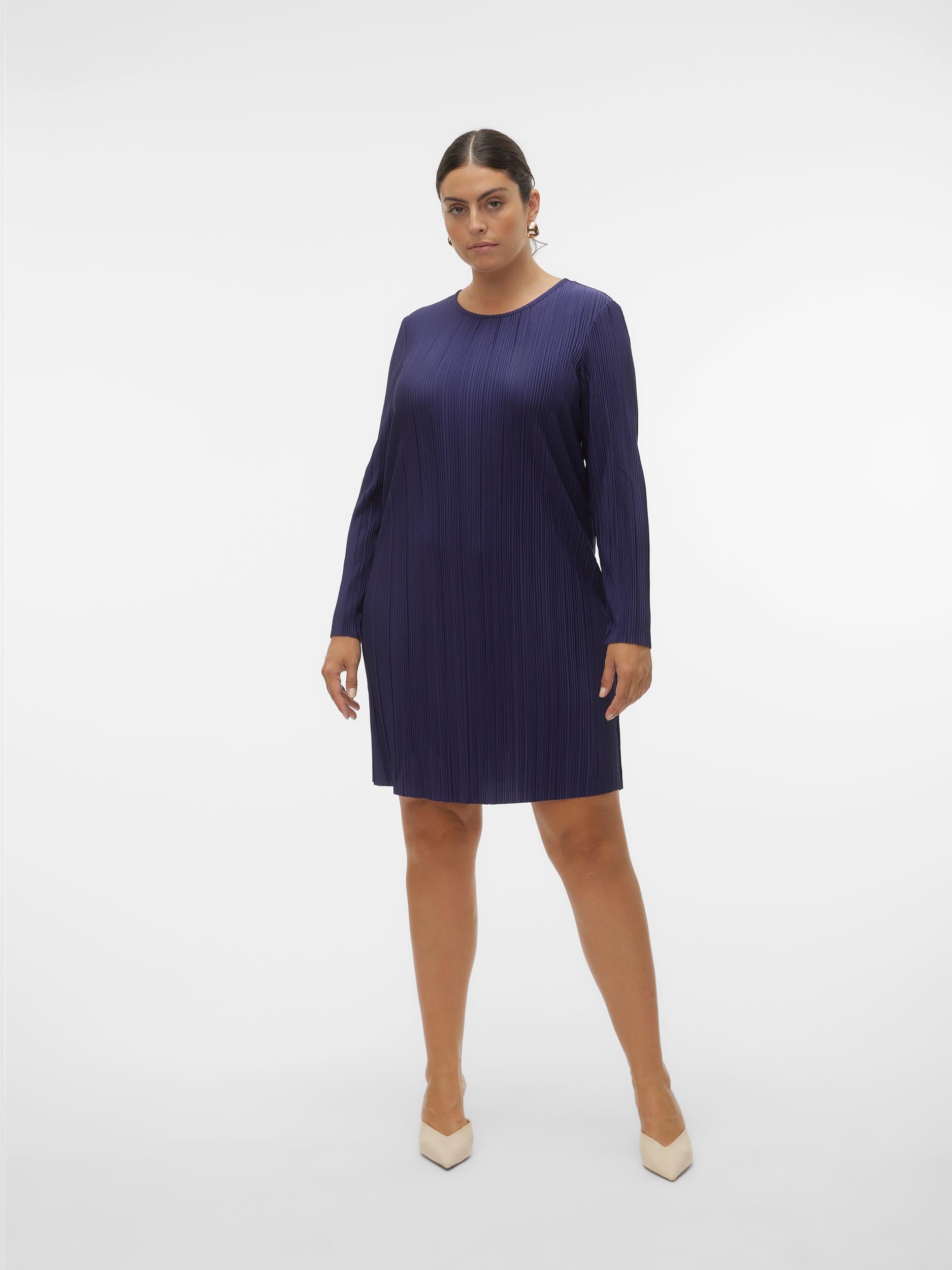 VMCAURORA LS O-NECK SHORT DRESS JRS CUR