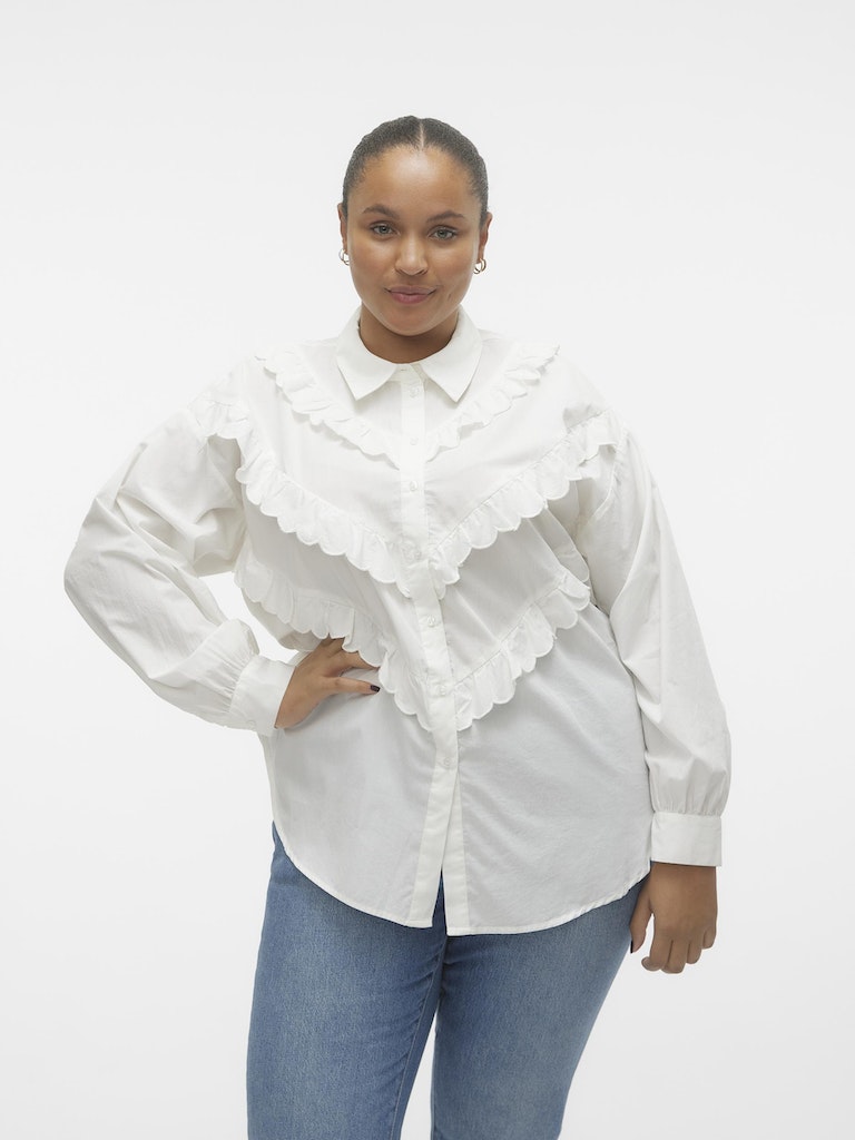 VMCBEATE LS SCALLOP SHIRT WVN CUR