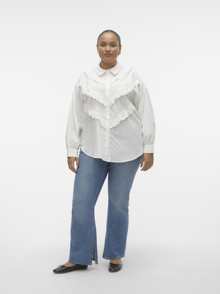 VMCBEATE LS SCALLOP SHIRT WVN CUR