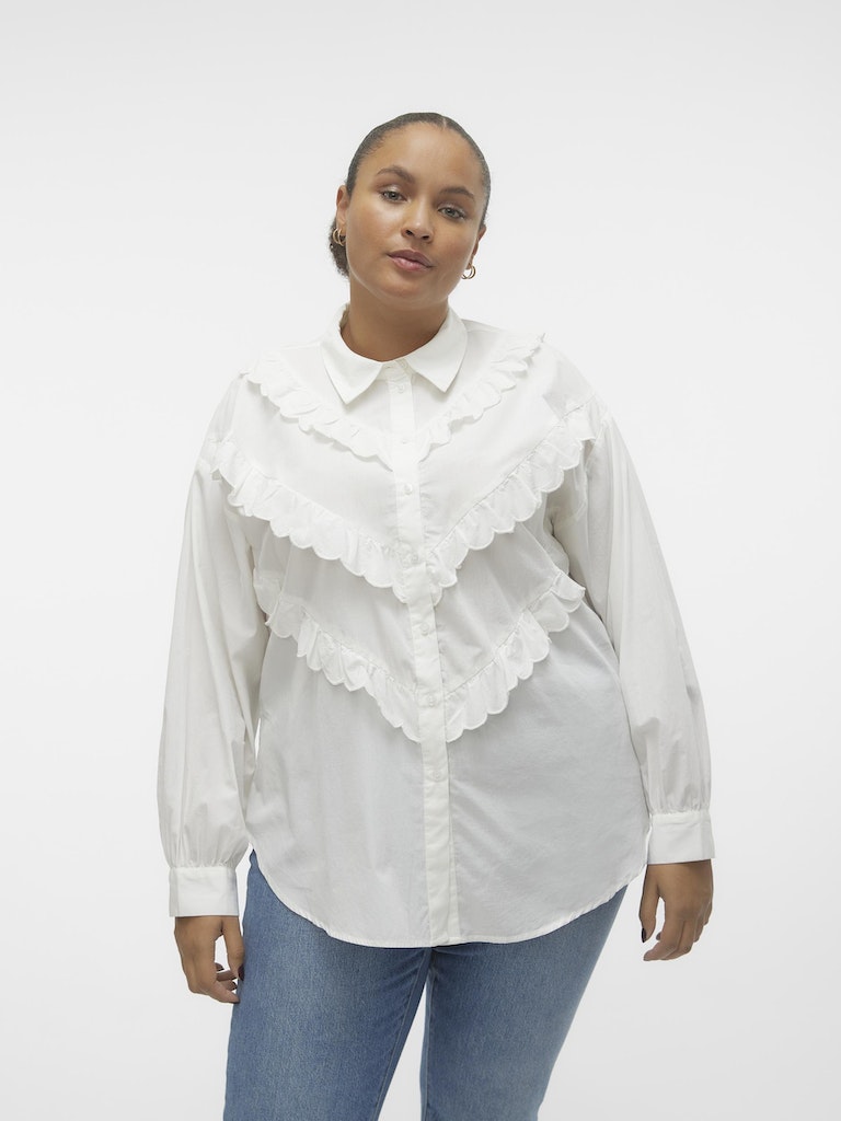 VMCBEATE LS SCALLOP SHIRT WVN CUR