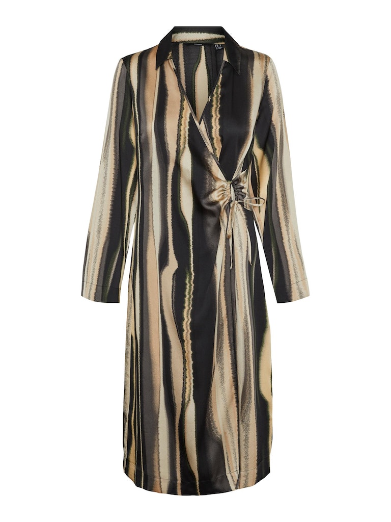 VMCTAM TONJA LS CALF WRAP DRESS WVN CUR