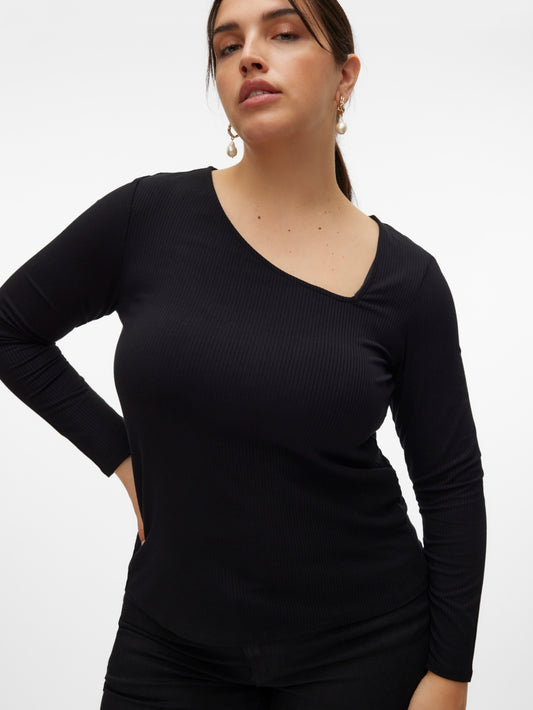 VMCCARINA LS ASYMMETRISK TOPP JRS CUR