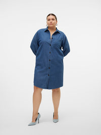 VMCELOISE LS SHORT DENIM DRESS