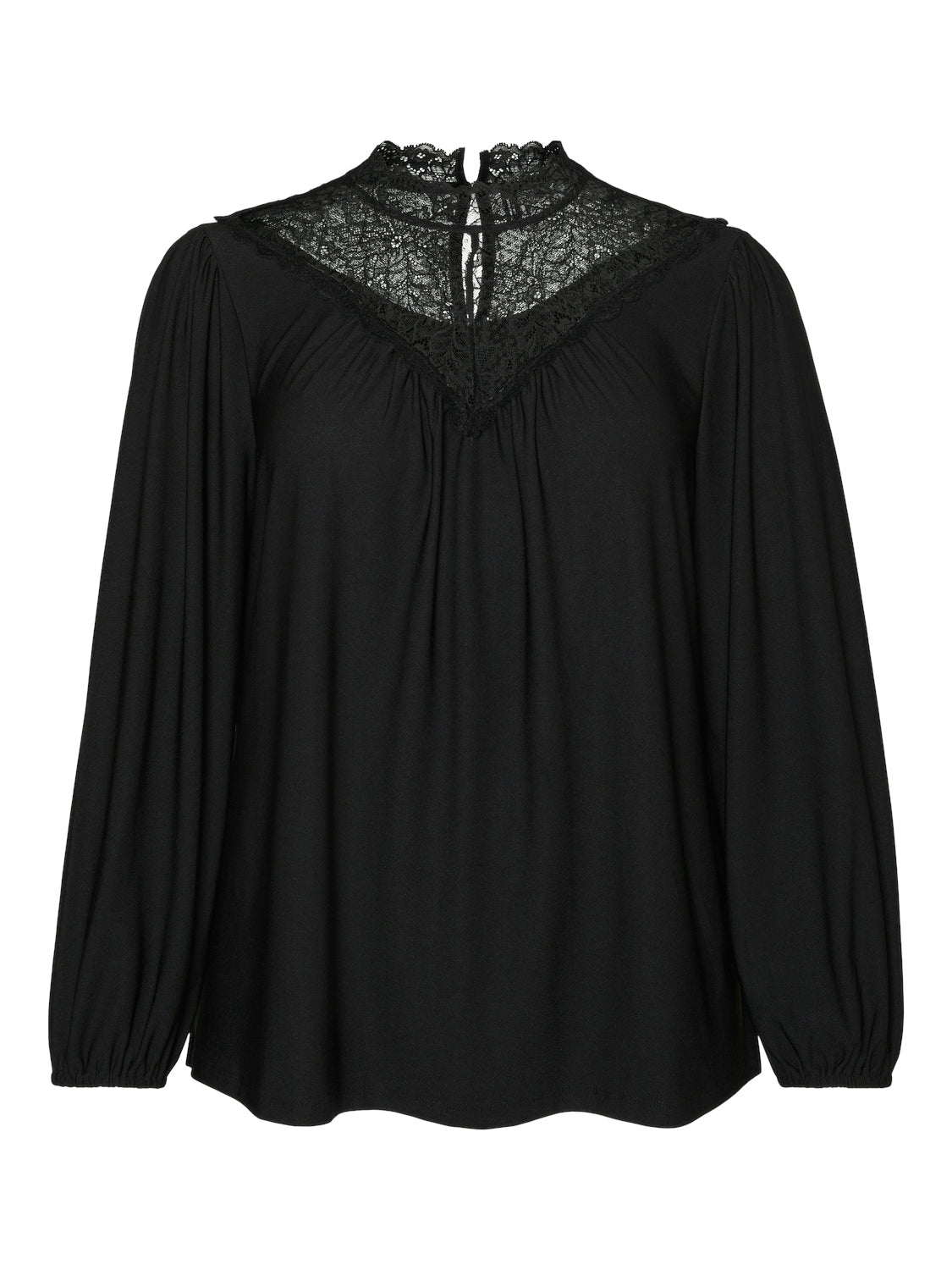 VMCMILLA LS HIGHNECK LACE TOP