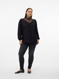 VMCMILLA LS HIGHNECK LACE TOP