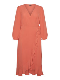 VMCALVA 7/8 WRAP DRESS