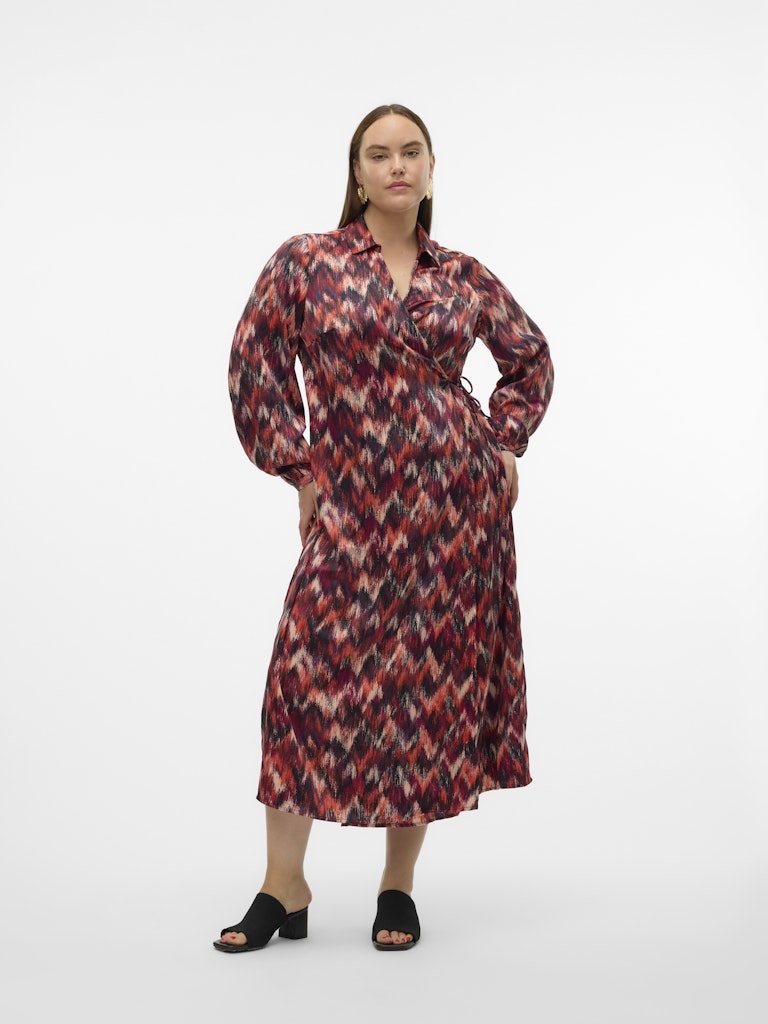 VMCOLYMPIA L/S 7/8 WRAP DRESS