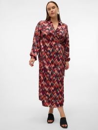 VMCOLYMPIA L/S 7/8 WRAP DRESS