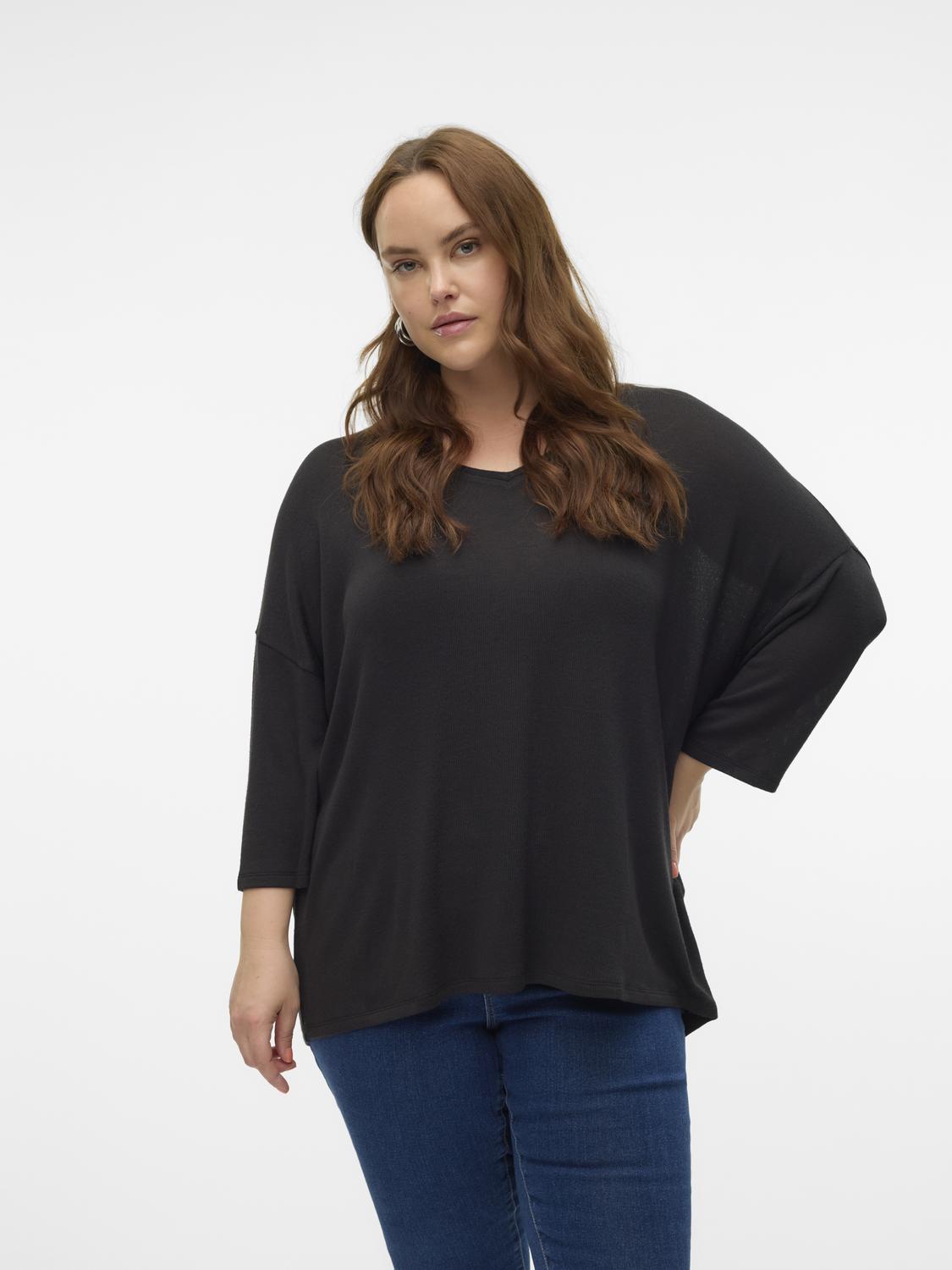 VMCBRIANNA 3/4 V-NECK BLOUSE